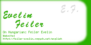 evelin feiler business card
